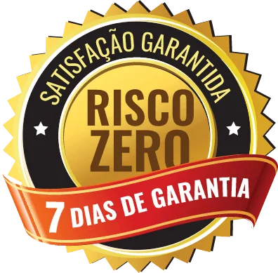 Satisfação garantida, risco zero, 7 dias de garantia